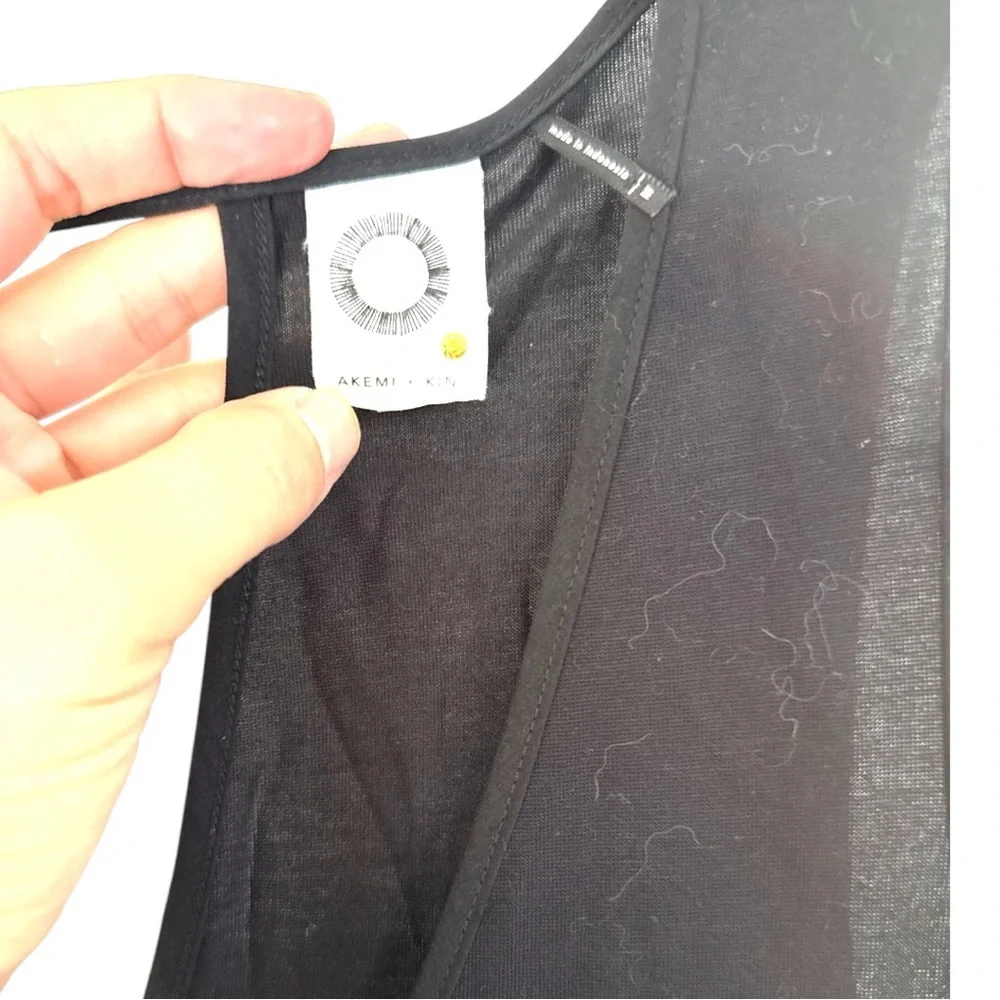 Akemi + Kin black mini dress/tunic size M EUC I-9 - Picture 5 of 6